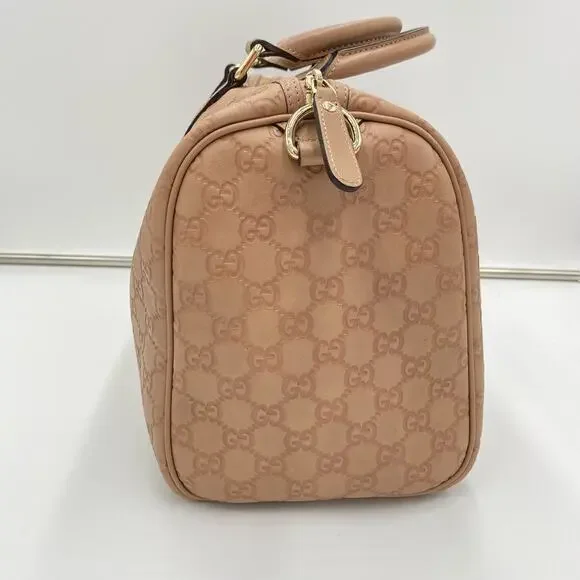 Gucci Dusty Pink Guccissima Leather Medium Joy Boston Bag Top Handle - Picture 12 of 16